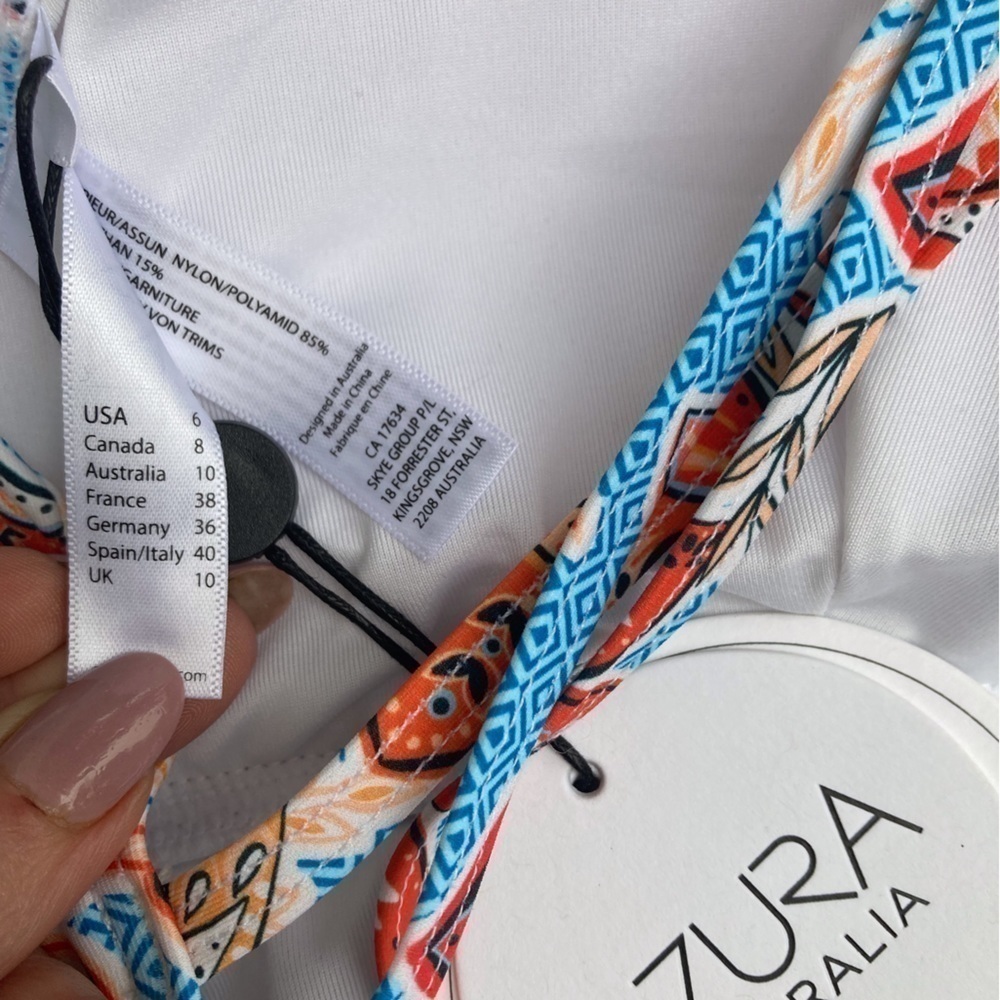 NWT Azura Australia Somerville Multi Cross Strap One Piece  Swimsuit - Picture 5 of 7